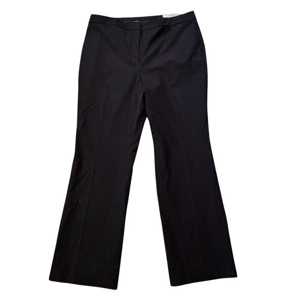 Talbots Barely Boot Lightweight Wool Dress Pants High Rise Navy Blue Stretch 16 - Picture 1 of 6